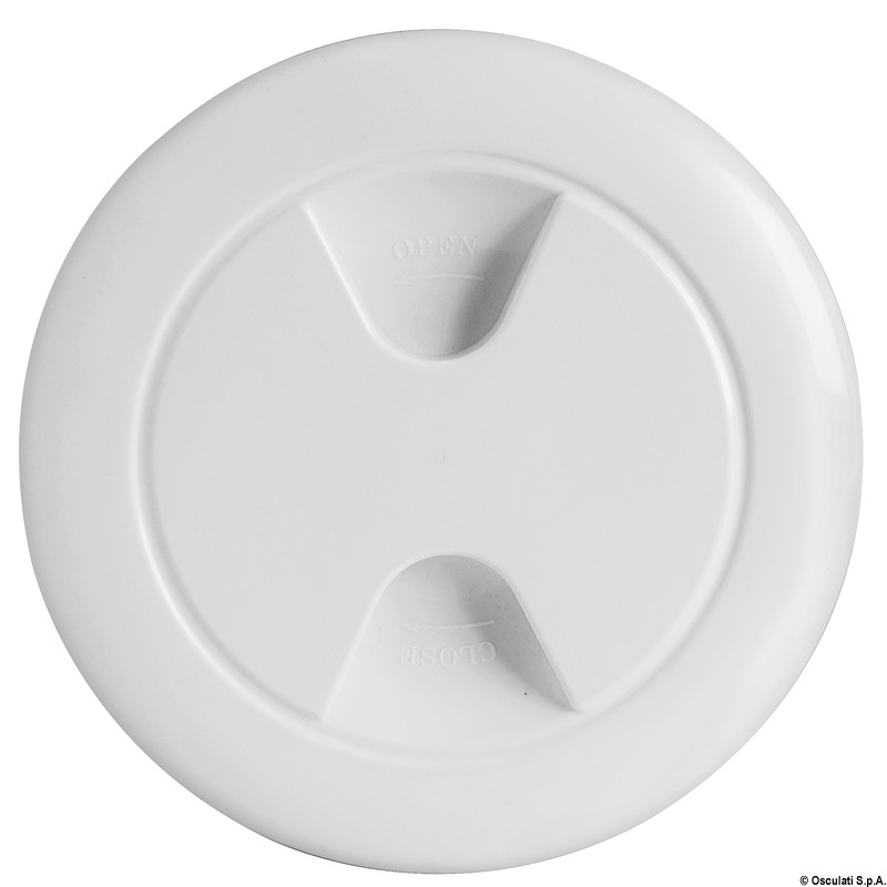 OSCULATI Kontrolný poklop biely polypropylén 102 mm  Inspection hatch white polypropylene 102 mm Variant: Kontrolný kryt z polypropylénu čierny 102 mm
