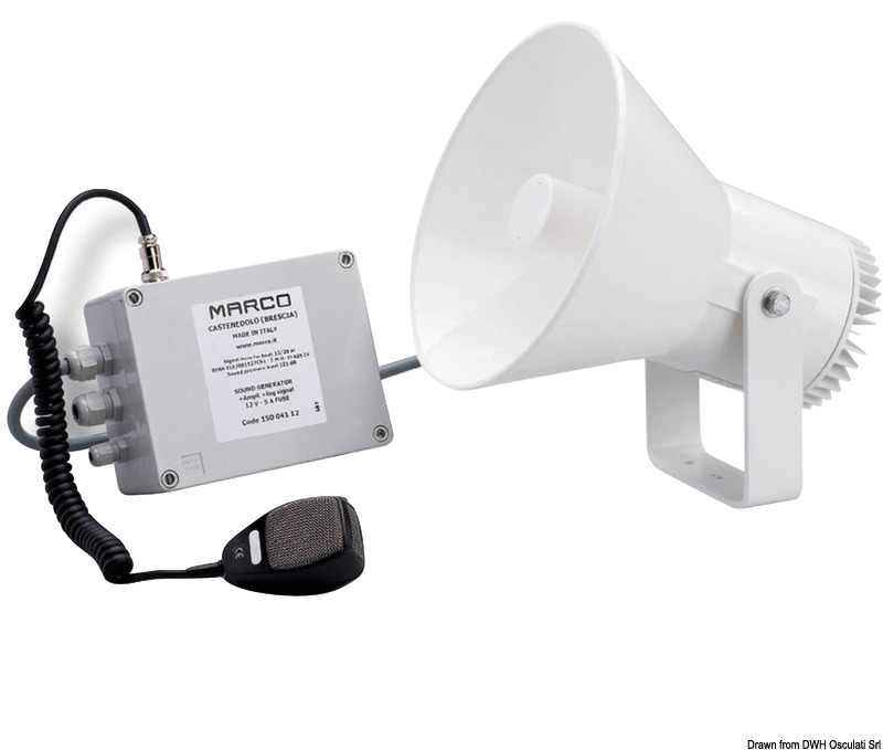MARCO Elektrický klaksón so zosilňovačom RINA s typovým schválením 12 V  Electric horn w/amplifier RINA type-approved 12 V Variant: Elektrická húkačka…