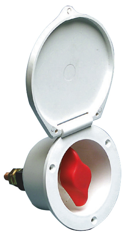 OSCULATI Batériový spínač Heavy Duty RAL 9010  Battery switch Heavy Duty RAL 9010 Variant: Hlavný vypínač batérie Heavy Duty RAL 9010