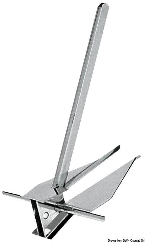 OSCULATI Danforth SS kotva 7 kg  Danforth SS anchor 7 kg Variant: Kotva Danforth, nerezová oceľ Nerezová oceľ 9 kg