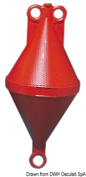 Dvojkužeľová bója oranžová 22 x 49 cm  Two-cone buoy orange 22 x 49 cm Variant: Bójka dvojitý kužeľ biela 22 x 49 cm