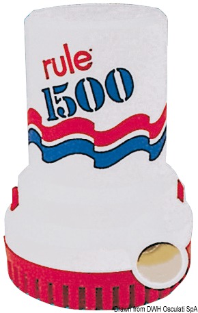 RULE Rule 1500 ponorné čerpadlo 12 V  Rule 1500 submersible pump 12 V Variant: Pravidlo ponorné čerpadlo 2000 24 V
