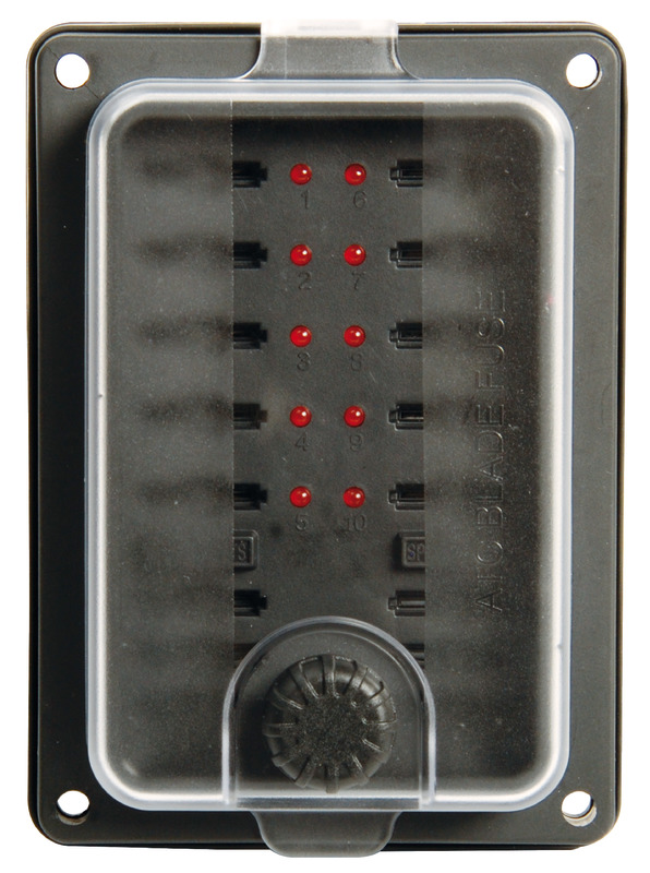 OSCULATI Vodotesný držiak poistiek 10 miest  Waterproof blade fuse holder box 10 seats Variant: Halterung f.Lamellensicherung wasserdicht 10Plätze