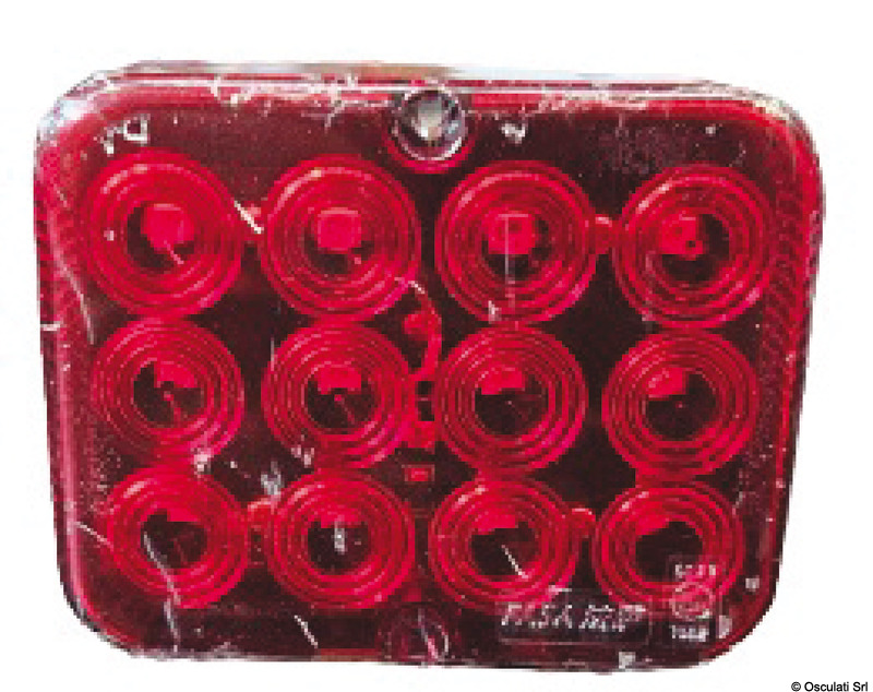 OSCULATI LED zadné hmlové svetlo s 12V káblom  LED rear fog light w/12V-cable Variant: LED-Nebelschlussleuchte m. 12V-Kabel