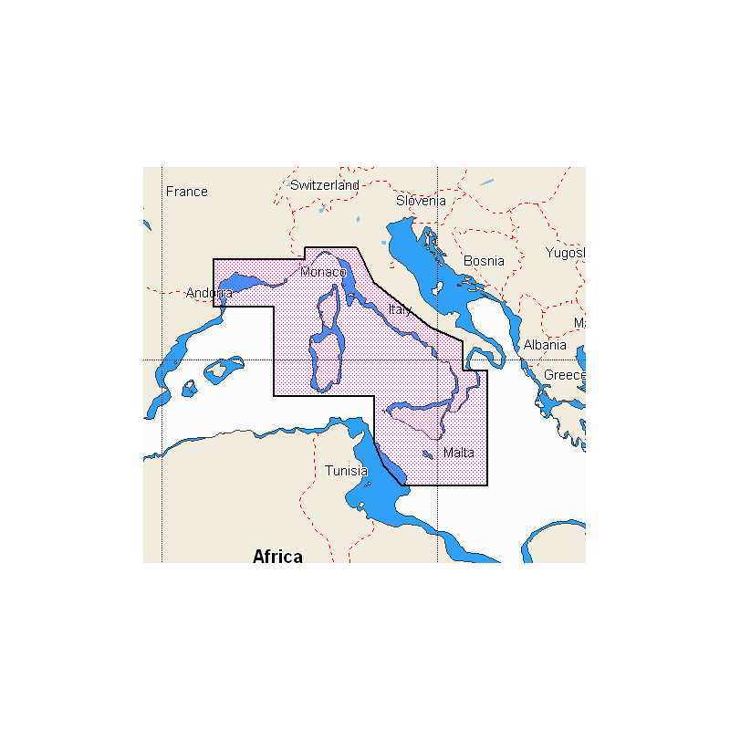 C-MAP C-MAP GRAFY Variant: DISCOVER LOCAL - MAR IONIO - MAR ADRIATICO