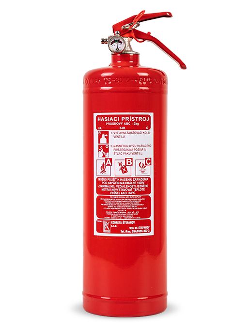 KODRETA Práškový hasiaci prístroj 2 kg