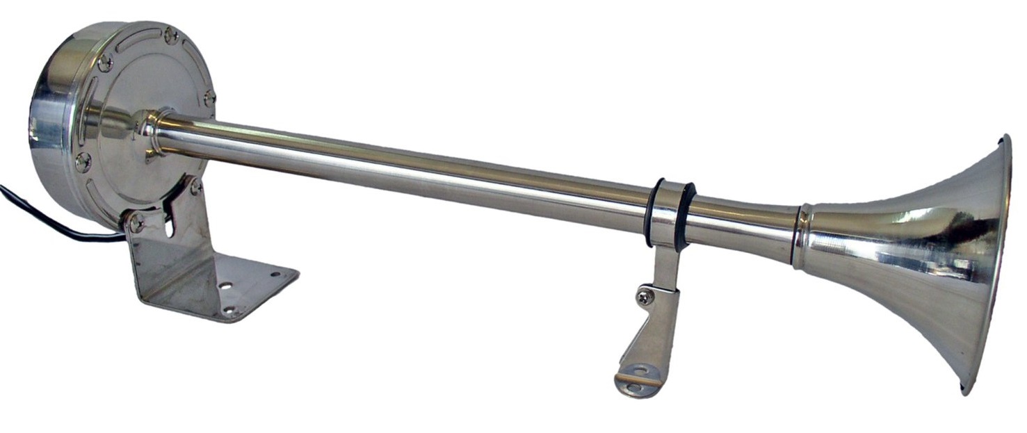 NIKI Elektrický klaksón nerezový 405 mm, 12 V