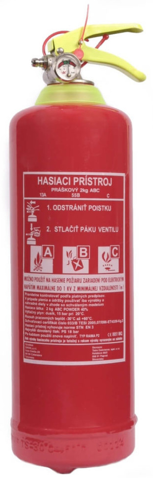 SANAL Práškový hasiaci prístroj 2 kg
