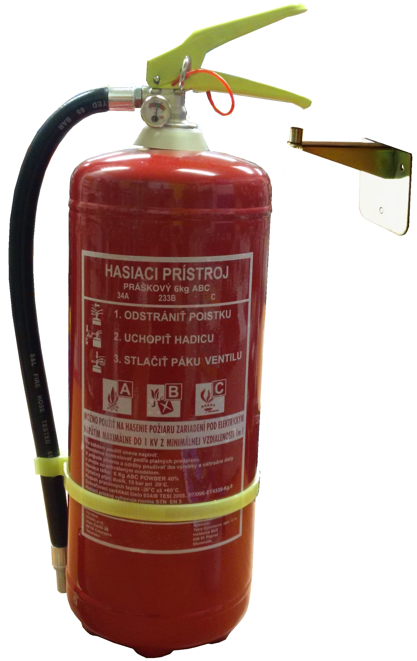 SANAL Práškový hasiaci prístroj 6 kg