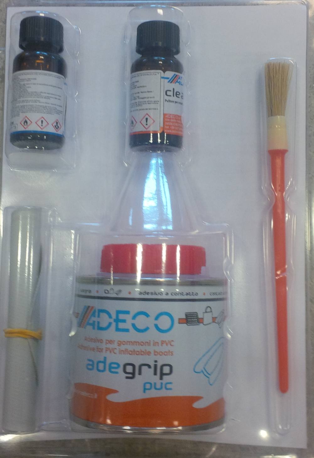ADECO Lepidlo dvojzložkové na člny z PVC na prislušenstvo sada