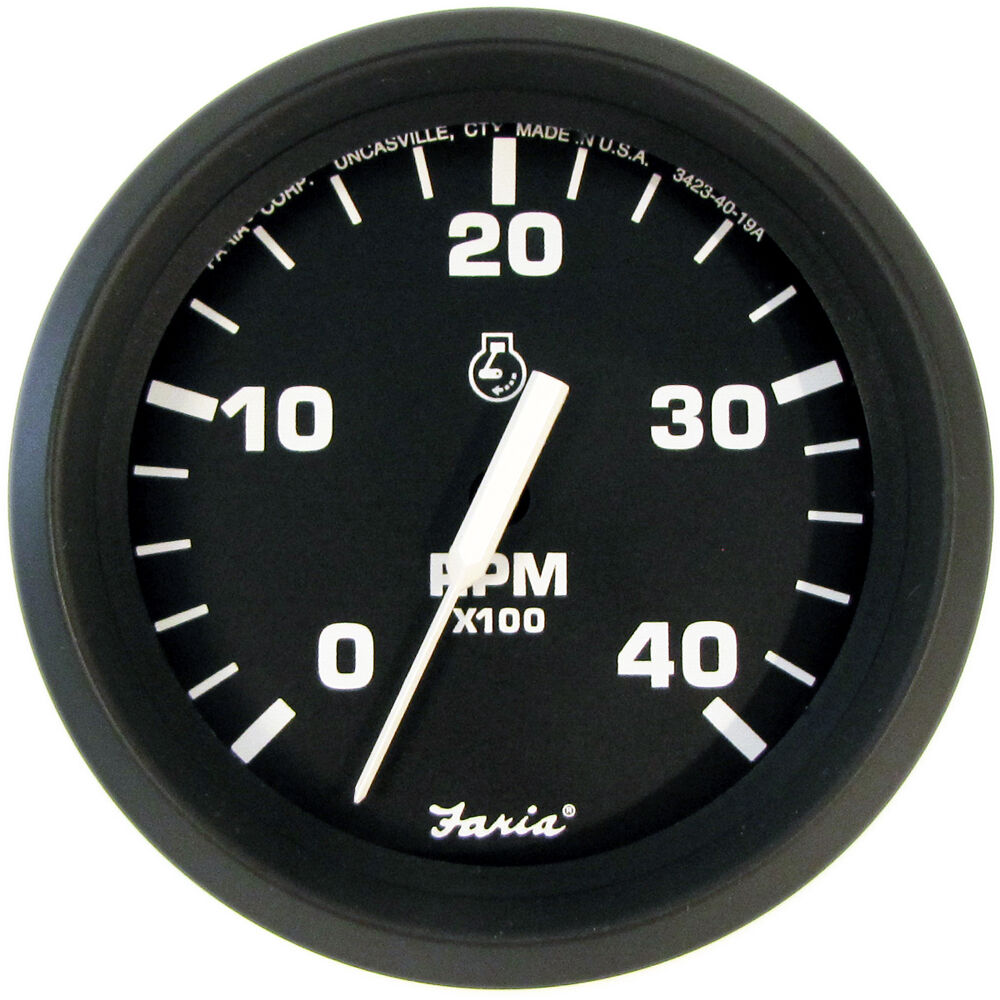 FARIA Otáčkomer 0-4000 ot/min, 85 mm, čierny pre diesel motory  Diesel