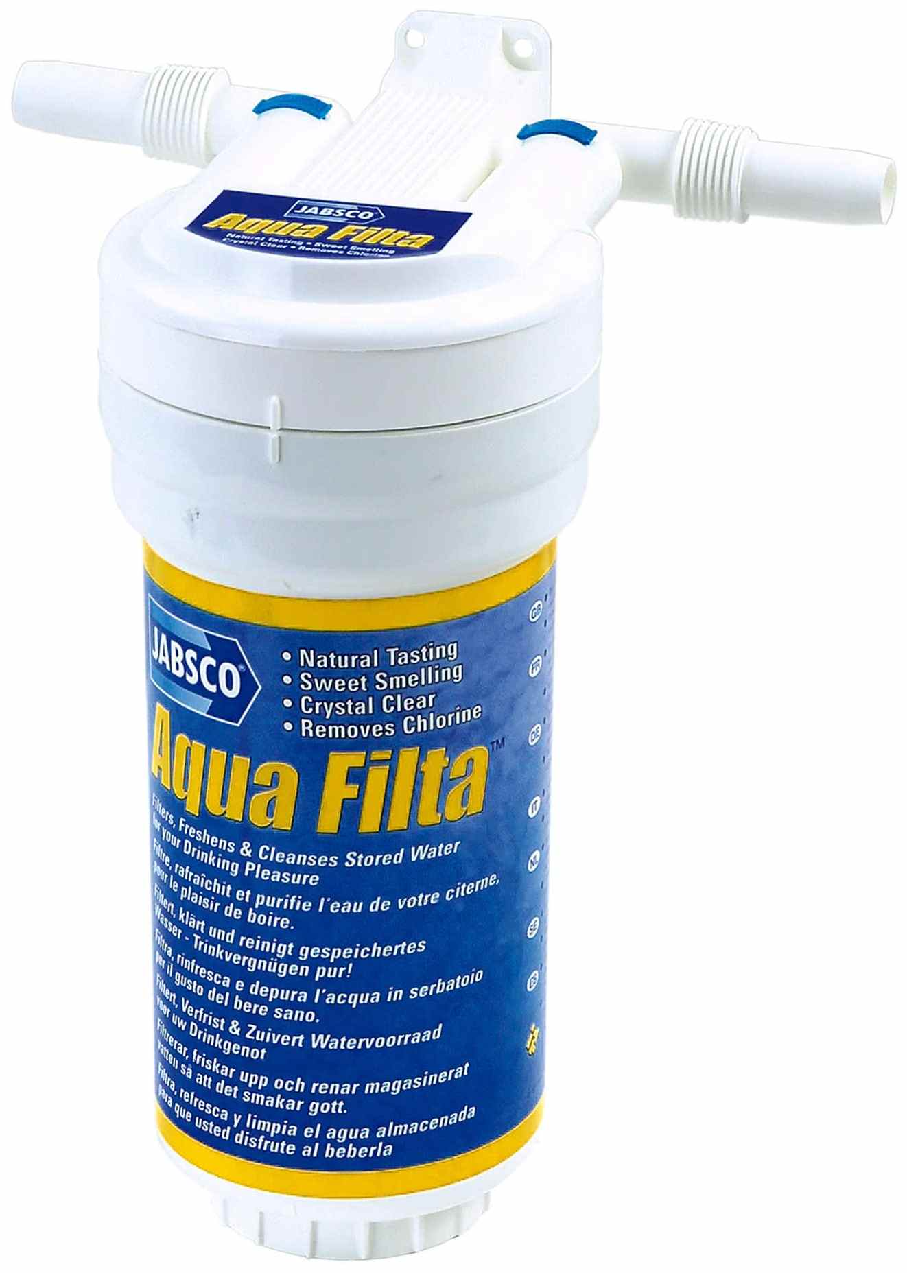 JABSCO aqua filta - filter na čerstvú vodu pre rozvod vody  Rýchla a efektívna dezinfekcia vody 59000-1000