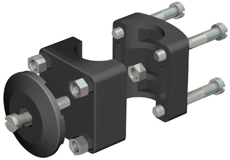 NAWA adaptér na uchytenie na 25 mm zábradlie  skladací systém - connector swivel