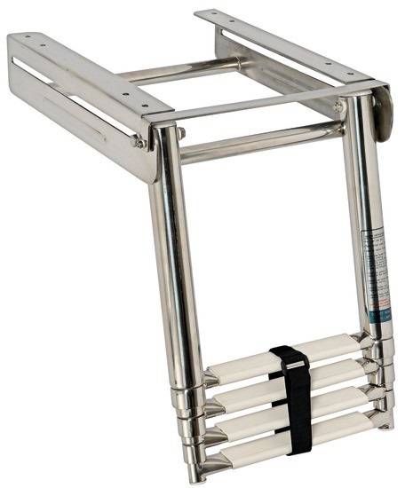 Teleskopický kúpací rebrík 115 cm, šírka 32 cm, 4 stupne