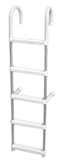 TREM Rebrík s oblúkom 26 cm, dĺžka 145 cm, 5 schodíkov