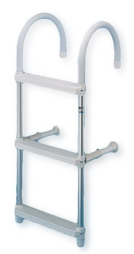 TREM Rebrík s oblúkom 18 cm, dĺžka 90 cm, 3 schodíky