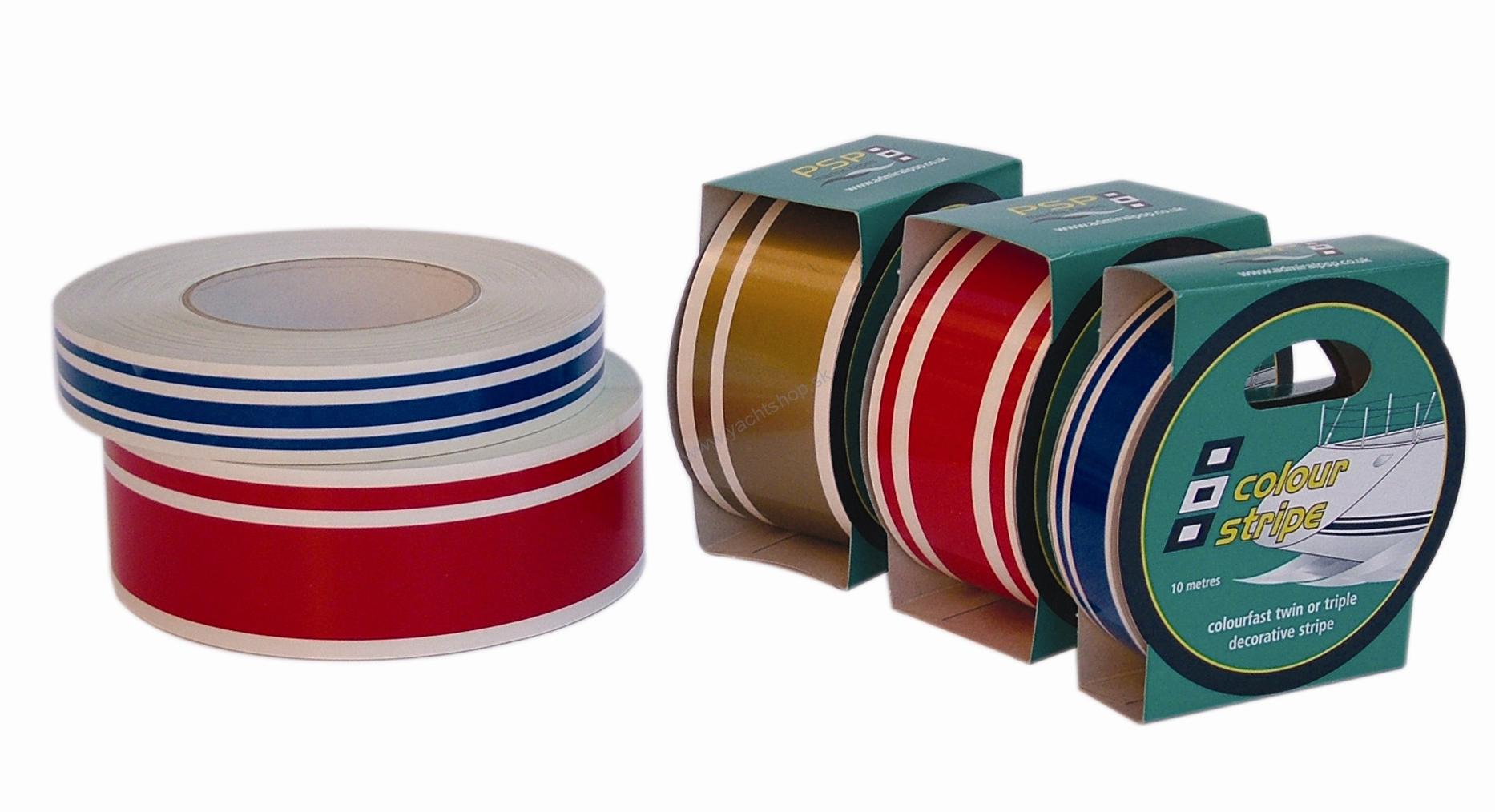 PSP Colour stripe 44 mm, 10 m, čierna  09-COLOURS