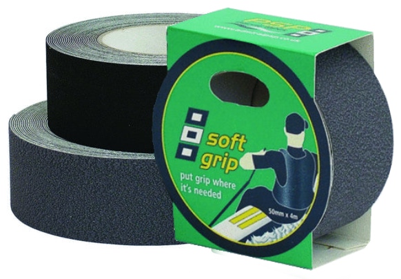 PSP Soft grip tape, pogumovaná textilna nepremokavá páska 50 mm x 4 m sivá  65.116.90 - 09-SOFTGRIPG
