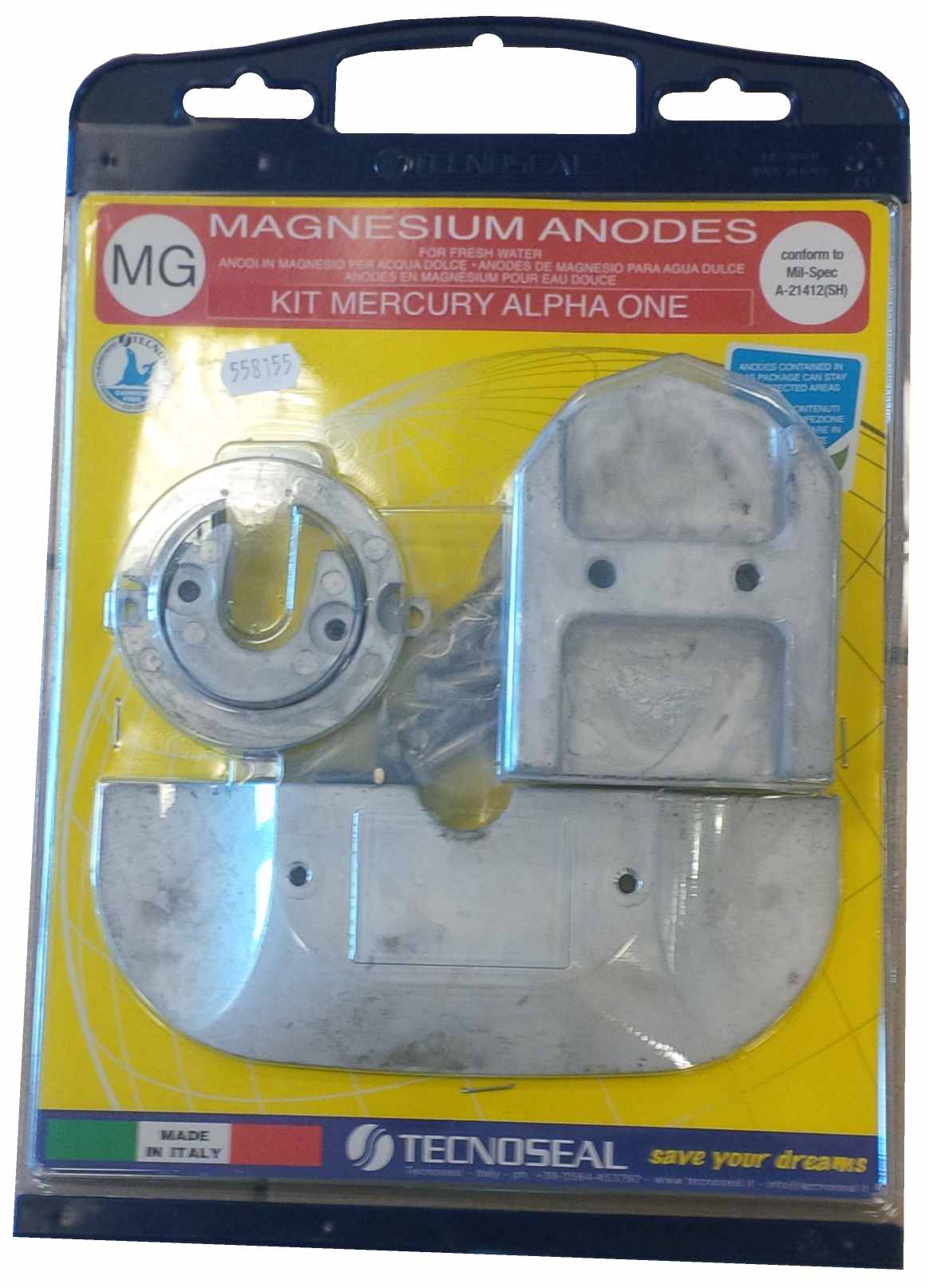 TECNOSEAL Magnéziové anódy sada pre MERCURY ALPHA ONE
