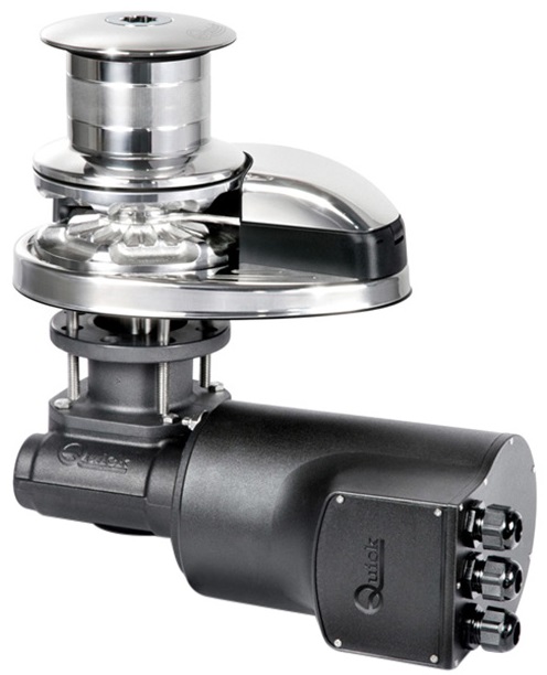 QUICK PRINCE DP3 1500D Kotevný naviják s bubnom, 1500W, 12V, reťaz 8 mm  pre loď 12-15 metrov