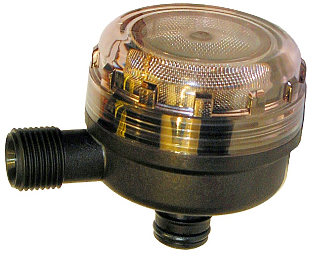 FLOJET Filter na vodu s 90 uhlom s 1/2" vývodmi na hadicu a závit