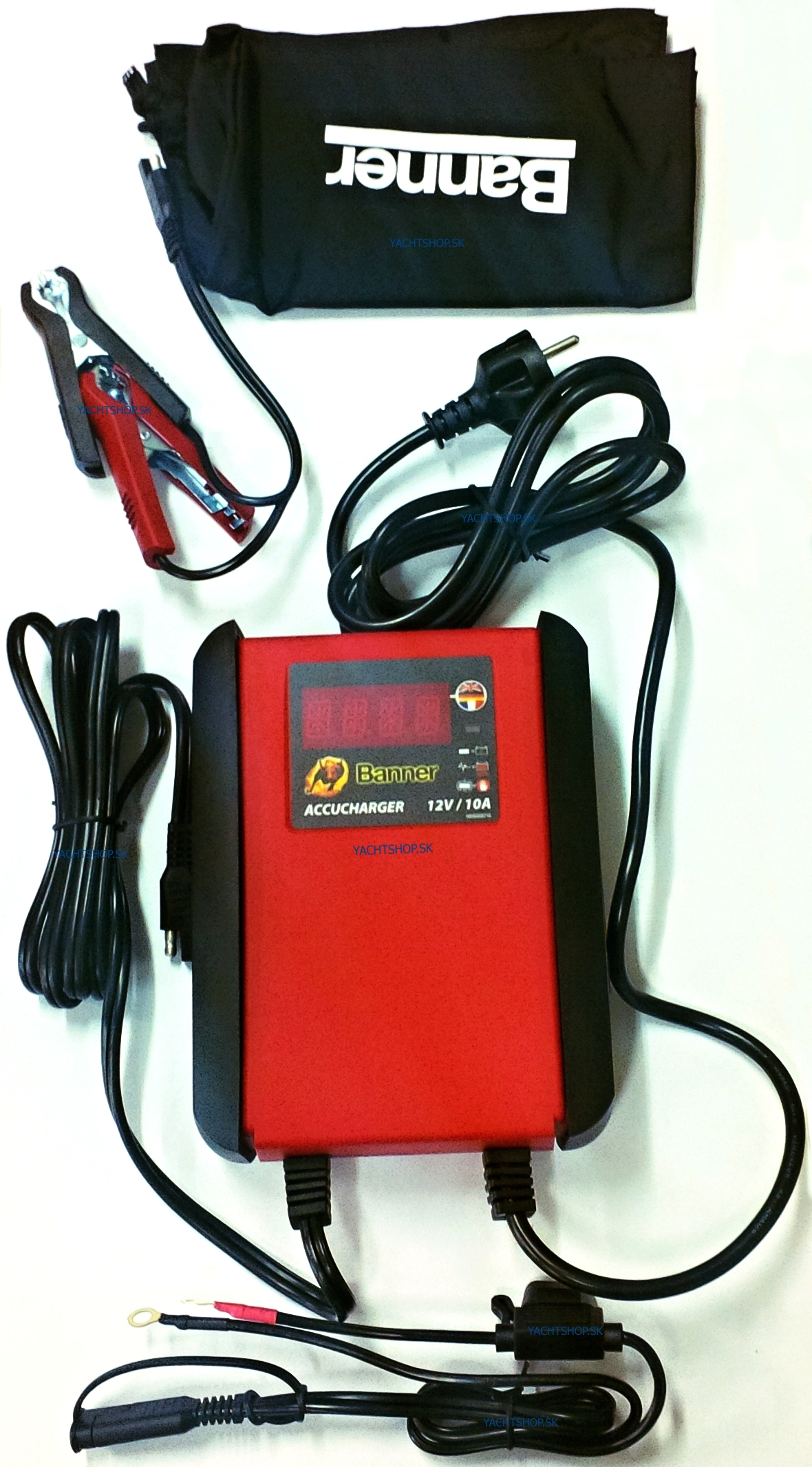 BANNER ACCUCHARGER 10A Automatická nabíjačka batérií 12 V, 10 A  určená pre nabíjanie 10 - 230 Ah batérie