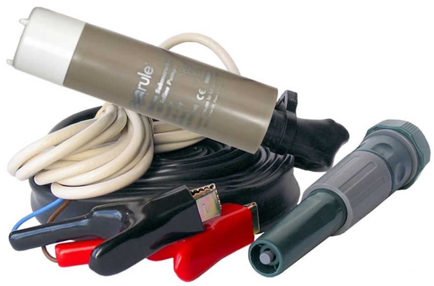 RULE iL500PK Kit Plus In-line ponorné čerpadlo 12V, 1920 l/hod  18-RIL500PK