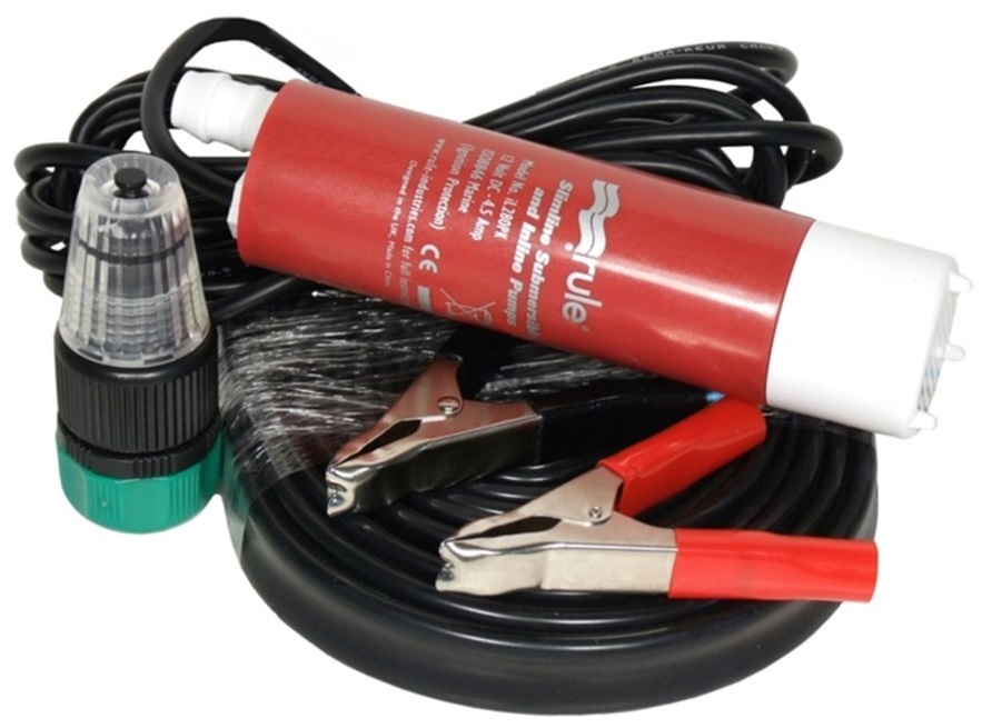 RULE iL280PK Kit Plus In-line ponorné čerpadlo 12V, 1080 l/hod