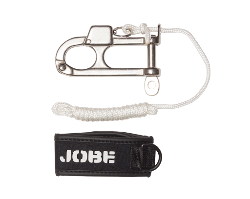 JOBE Quick Release karabína s vodítkom a remienkom na ruku  JOBE QUICK RELEASE + WRIST SEAL