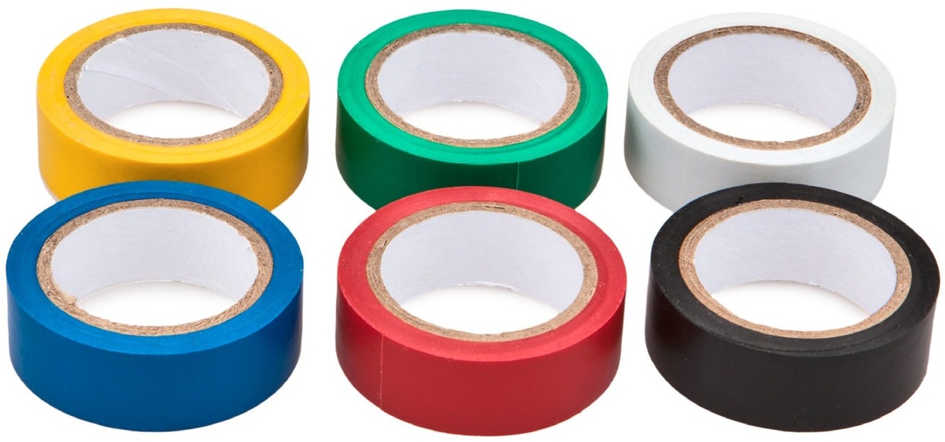 4CARS IZOLAČNÁ PÁSKA 6 FARIEB 15 MM, 6 ks - sada