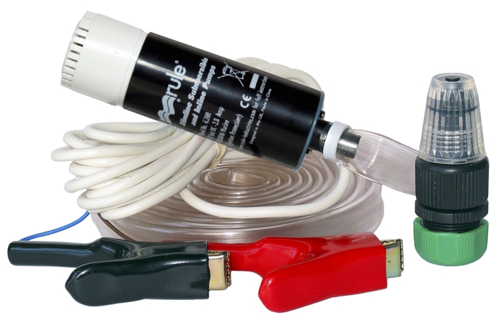 RULE iL200K Kit In-line ponorné čerpadlo 12V, 760 l/hod