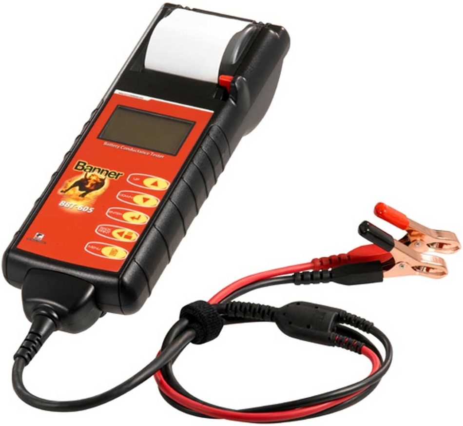 BANNER BBT-605 Testovacie zariadenie batérie a elektrického systému s tlačiarňou  Pre 12-voltové štartovacie autobatérie a štartovacie/nabíjacie…