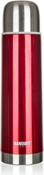 BANQUET Termoska nerezová Avanza červená 0,75 l  Termoska Avanza HOT-COLD