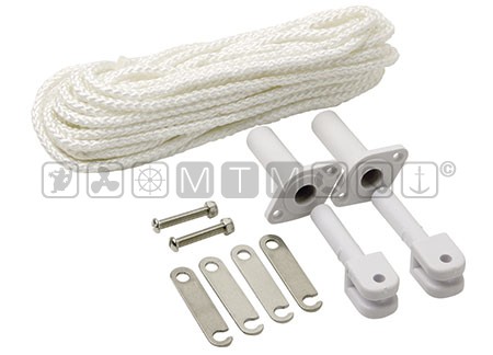 NUOVA RADE Vydličky so základňou pre montáž bimini s lankami set  LINE AND CONNECTORS SPARE KIT