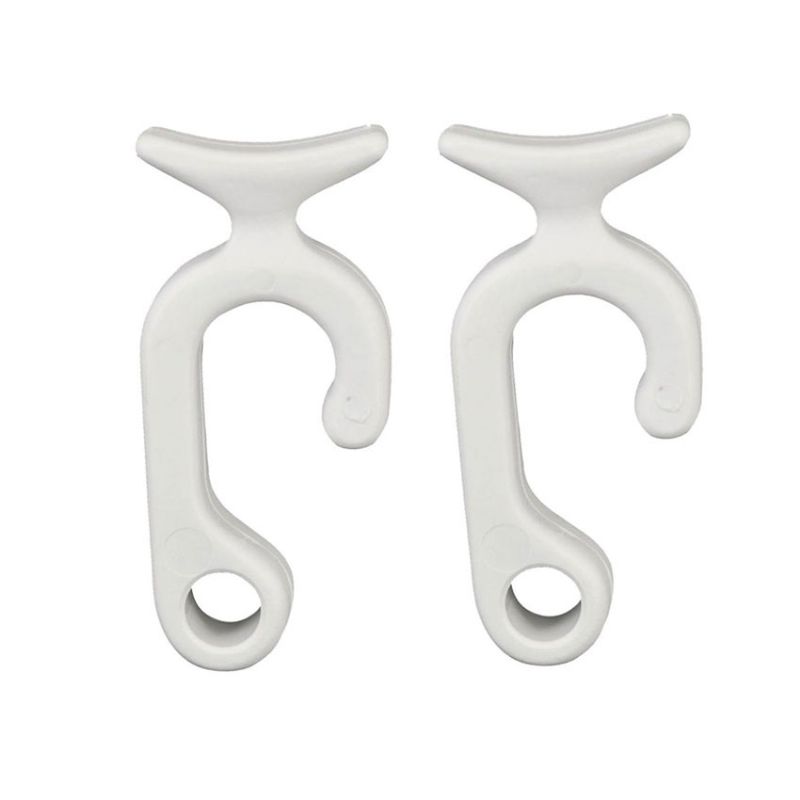 NUOVA RADE Hák na fender 2 ks biely na 22 a 25 mm zábradlie  43640