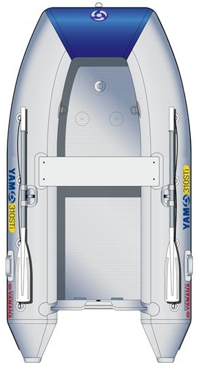 YAM Nafukovací čln s nafukovacou podlahou s V kýlom 310 cm  YAMAHA YAM 310 TAF