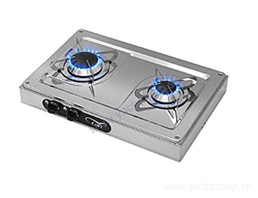 CAN 2 horákový plynový varič, nástavný, 1 x 1000 W, 1 x 1750 W