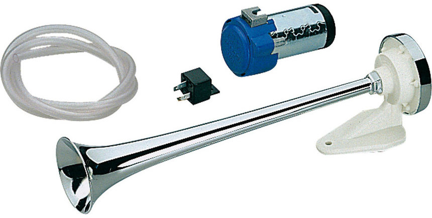 MARCO MA1-C Lodná trúba s kompresorom 12V  MA1-C Single plastic chromed horn 134 000 12