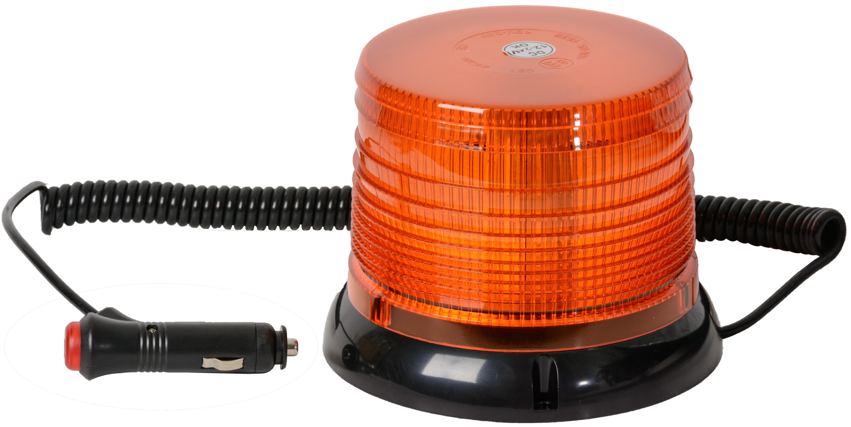 VMAUTO VIACFUNKČNÉ VÝSTRAŽNÉ SVETLO 12/24V 40 LED  Oranžový výstražný maják