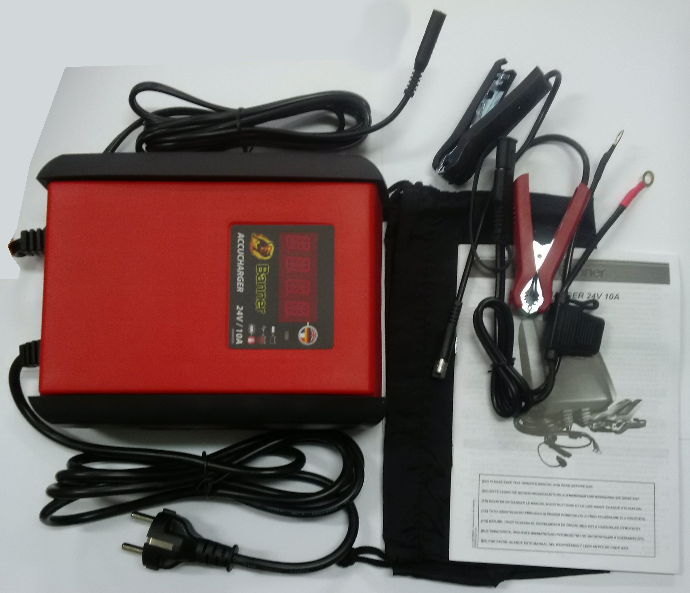 BANNER ACCUCHARGER 10A Automatická nabíjačka batérií 24 V, 10 A  určená pre nabíjanie 60 - 230 Ah batérie