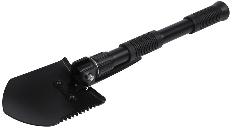 CARFACE Lopatka, motyka, rýľ kovová skladacia s puzdrom pre ATV, UTV