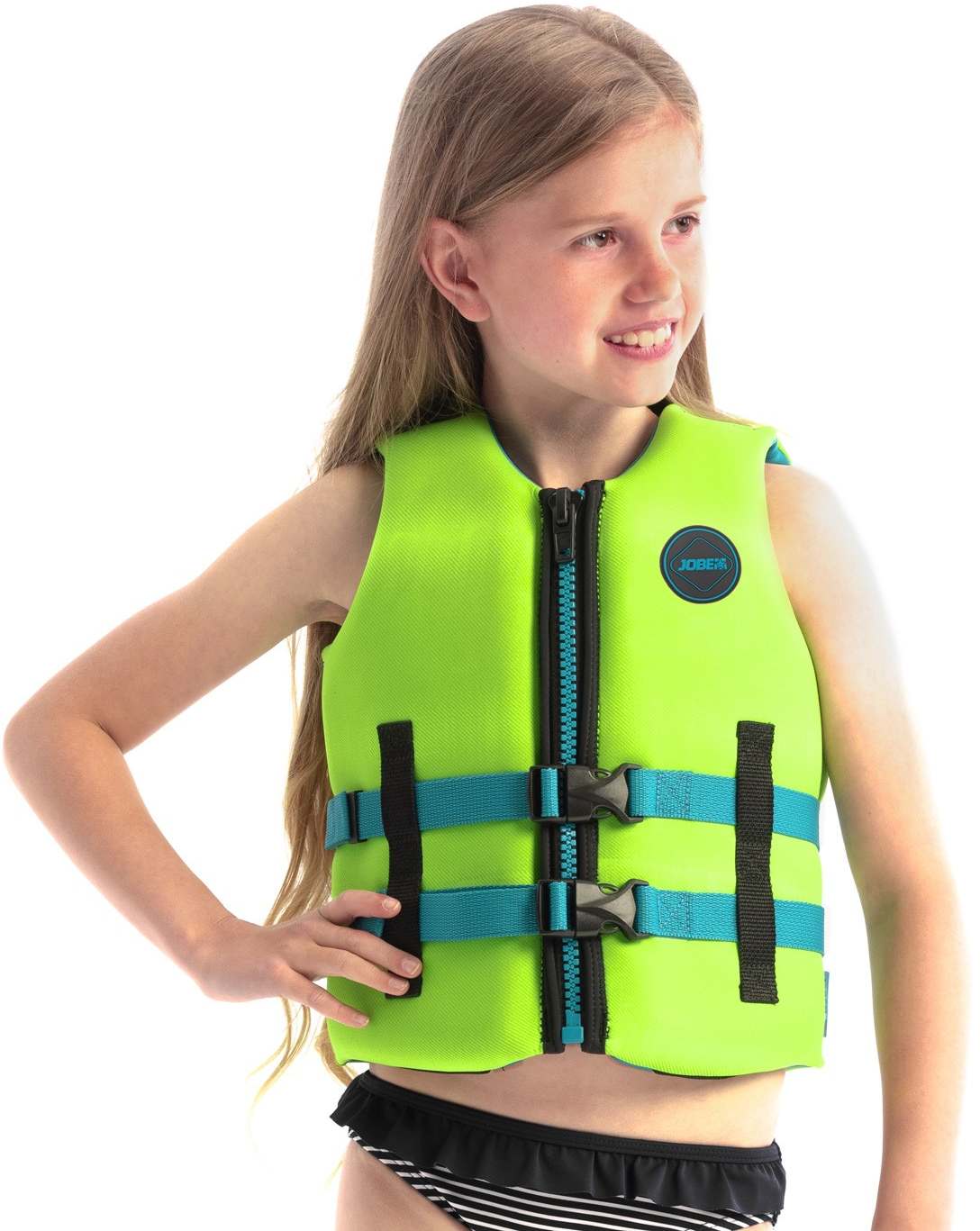 JOBE Detská neoprénová vesta Lime Green  Neoprene Safety Vest Youth Veľkosť: 116