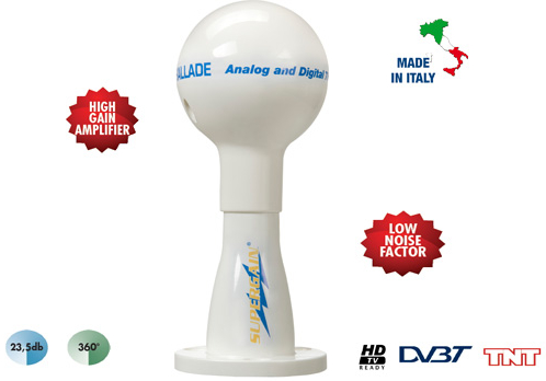 SUPERGAIN BALLADE SGT5000 DVBT TV ANTÉNA  MARINE MOBILE TV ANTENNA