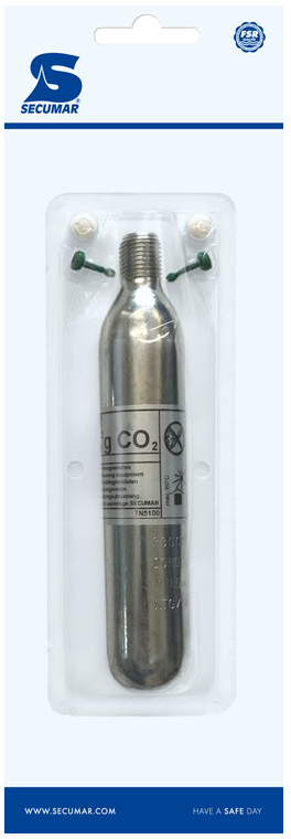 SECUMAR CO2 Náhradná bombička 56 gr pre SECUMATIC 3001S a SECU 301SM