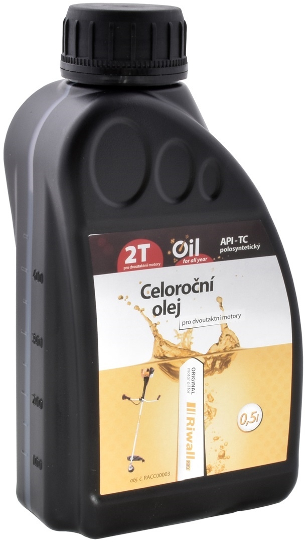 RIWALL CELOROČNÝ OLEJ PRE 2-TAKTNÉ MOTORY 0.5 L  API-TC polosyntetický