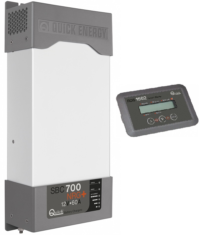 QUICK Automatická nabíjačka SBC NRG + MEDIUM Power 700, 60 A, 12 V + RDS 1562  SBC 700 NRG PLUS FR + RDS 1562