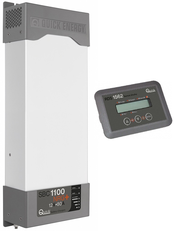 QUICK Automatická nabíjačka SBC 1100 NRG PLUS FR, 80 A, 12 V + RDS 1562  pre 3 batérie