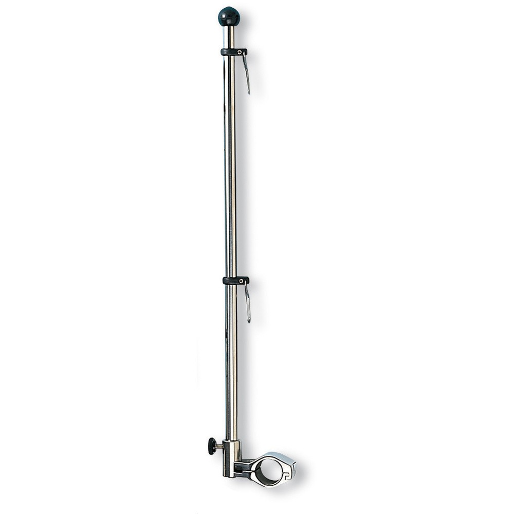 MARINETECH Vlajkový stĺpik s držiakom nerezový pre montáž na zábradlie priemer 22 mm, dĺžka 455 mm  Držiak na vlajku