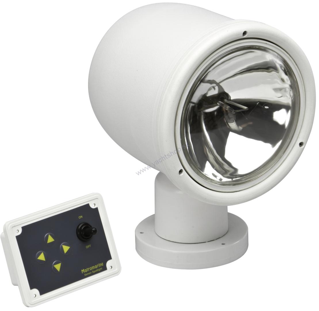 MATRO MARINE Diaľkovo ovládané elektrické svetlo 360° x 70° XENON, 24 V  SKY ONE Xenon searchlight 7200100024