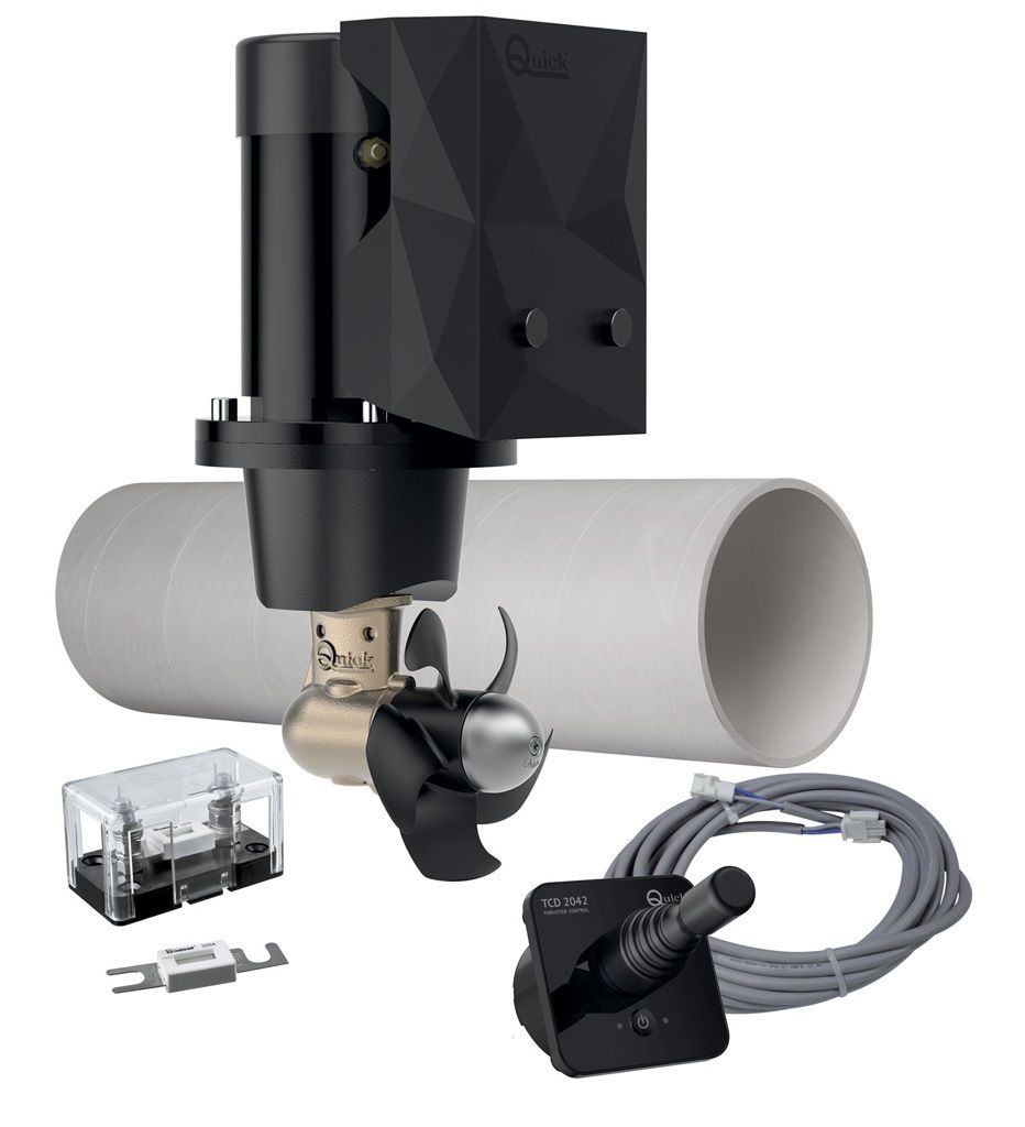 QUICK BTQ Tunnel 125 complete kit dokormidlovák 2,2 kW, TCD 2042  pre lode dĺžky 5 - 9 m (BOW THRUSTER BTQ1254012)
